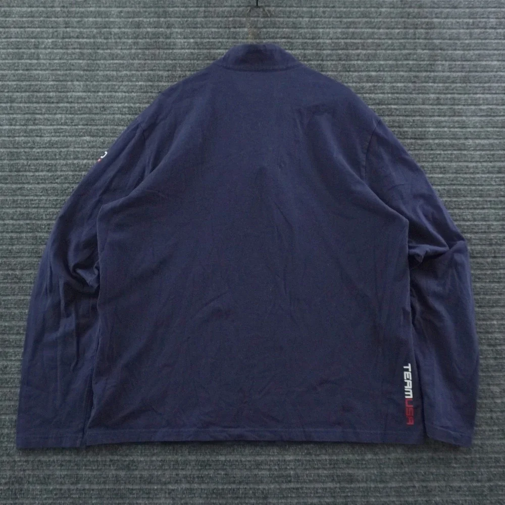 Polo Ralph Lauren USA Olympic Team 2016 Quarter Zip Pullover Mens XL Navy Blue